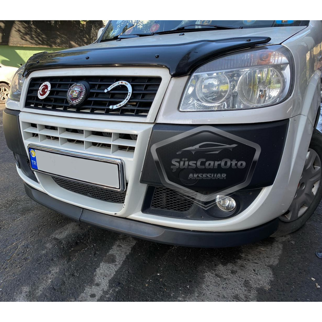 Fiat Doblo D2 2005-2010 Compatible Universal Astra H Labio Flexible Delantero de 2 Piezas para Paragolpes Inferior y Faldón Delantero
