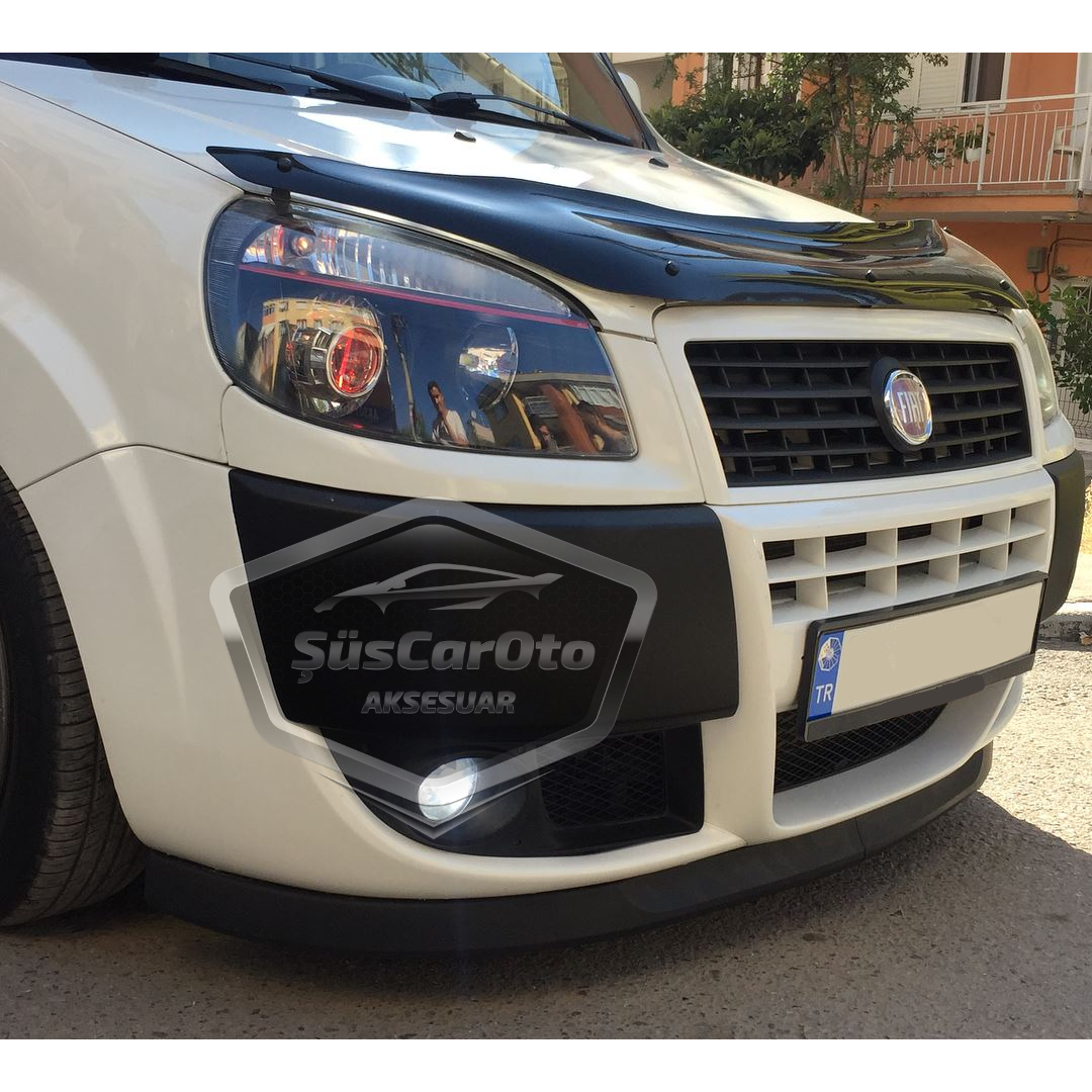 Fiat Doblo D2 2005-2010 Compatible Universal Astra H Labio Flexible Delantero de 2 Piezas para Paragolpes Inferior y Faldón Delantero