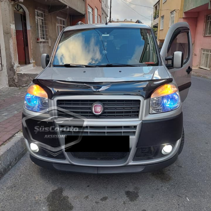 Fiat Doblo D2 2005-2010 Compatible Universal Astra H Labio Flexible Delantero de 2 Piezas para Paragolpes Inferior y Faldón Delantero