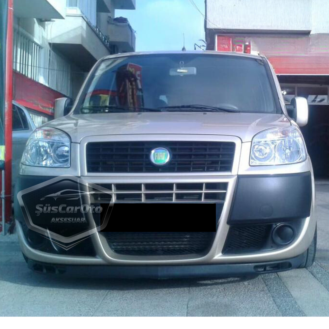 Compatible con Fiat Doblo D2 2005-2010 Labio universal Laguna Flexible Labio delantero Paragolpes delantero de 2 piezas Bajo Spoiler Anexo delantero