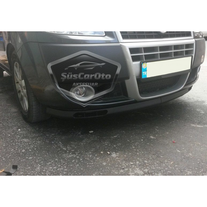 Compatible con Fiat Doblo D2 2005-2010 Labio universal Laguna Flexible Labio delantero Paragolpes delantero de 2 piezas Bajo Spoiler Anexo delantero