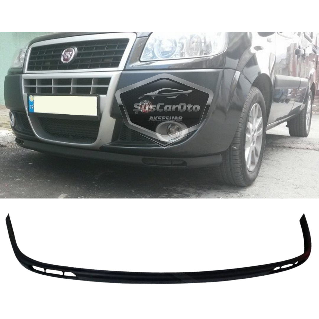 Compatible con Fiat Doblo D2 2005-2010 Labio universal Laguna Flexible Labio delantero Paragolpes delantero de 2 piezas Bajo Spoiler Anexo delantero
