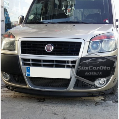 Compatible con Fiat Doblo D2 2005-2010 Labio universal Laguna Flexible Labio delantero Paragolpes delantero de 2 piezas Bajo Spoiler Anexo delantero