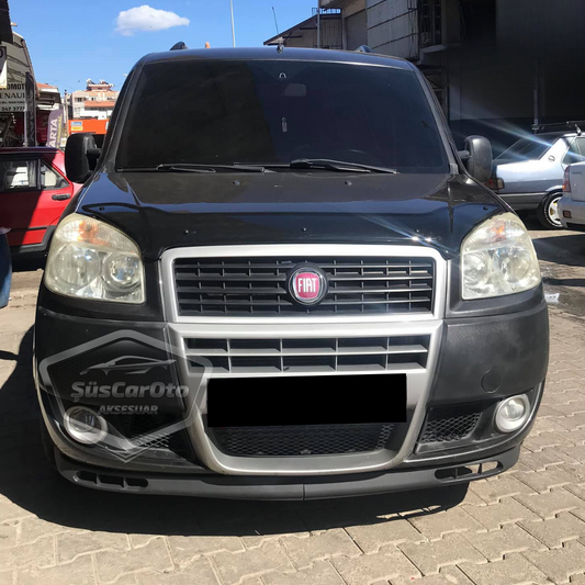 Compatible con Fiat Doblo D2 2005-2010 Labio universal Laguna Flexible Labio delantero Paragolpes delantero de 2 piezas Bajo Spoiler Anexo delantero
