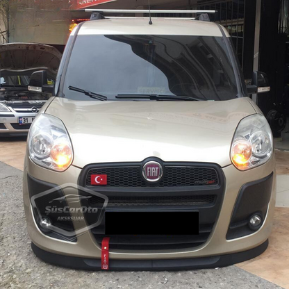 Fiat Doblo D3 2010-2015 Compatible Universal Astra H Labio Flexible Labio Frontal 2 Piezas Separador de Parachoques Delantero