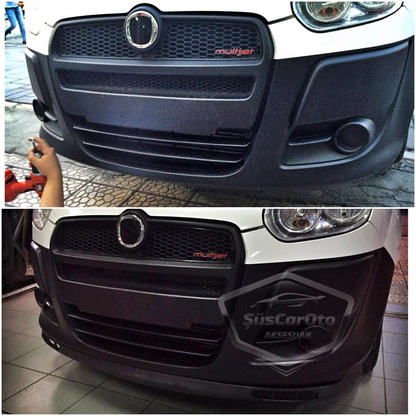 Fiat Doblo D3 2010-2015 Compatible Labio Universal Laguna Lip Delantero Flexible 2 Piezas Separador de Parachoques Spoilers Delanteros