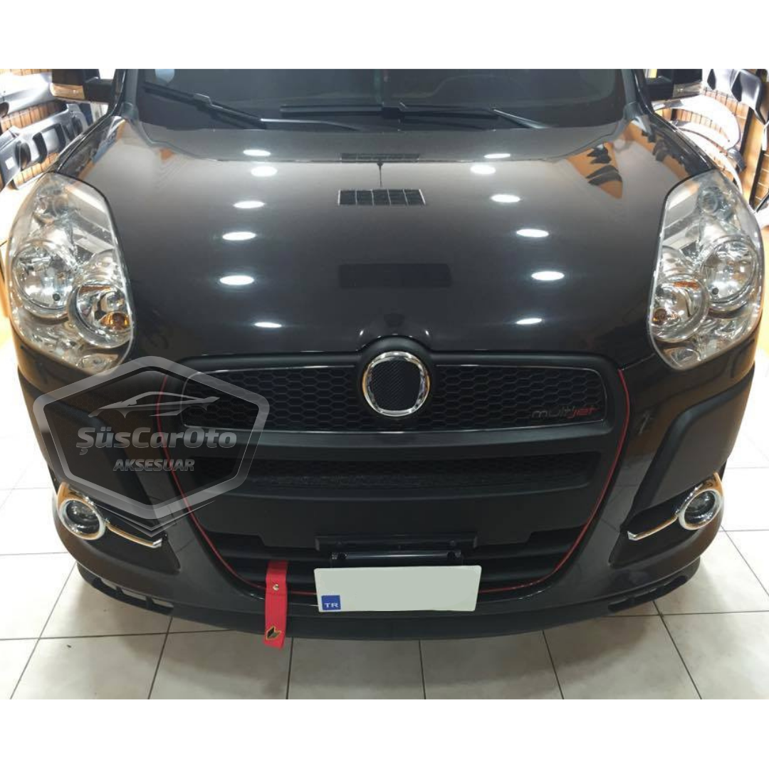 Fiat Doblo D3 2010-2015 Compatible Labio Universal Laguna Lip Delantero Flexible 2 Piezas Separador de Parachoques Spoilers Delanteros