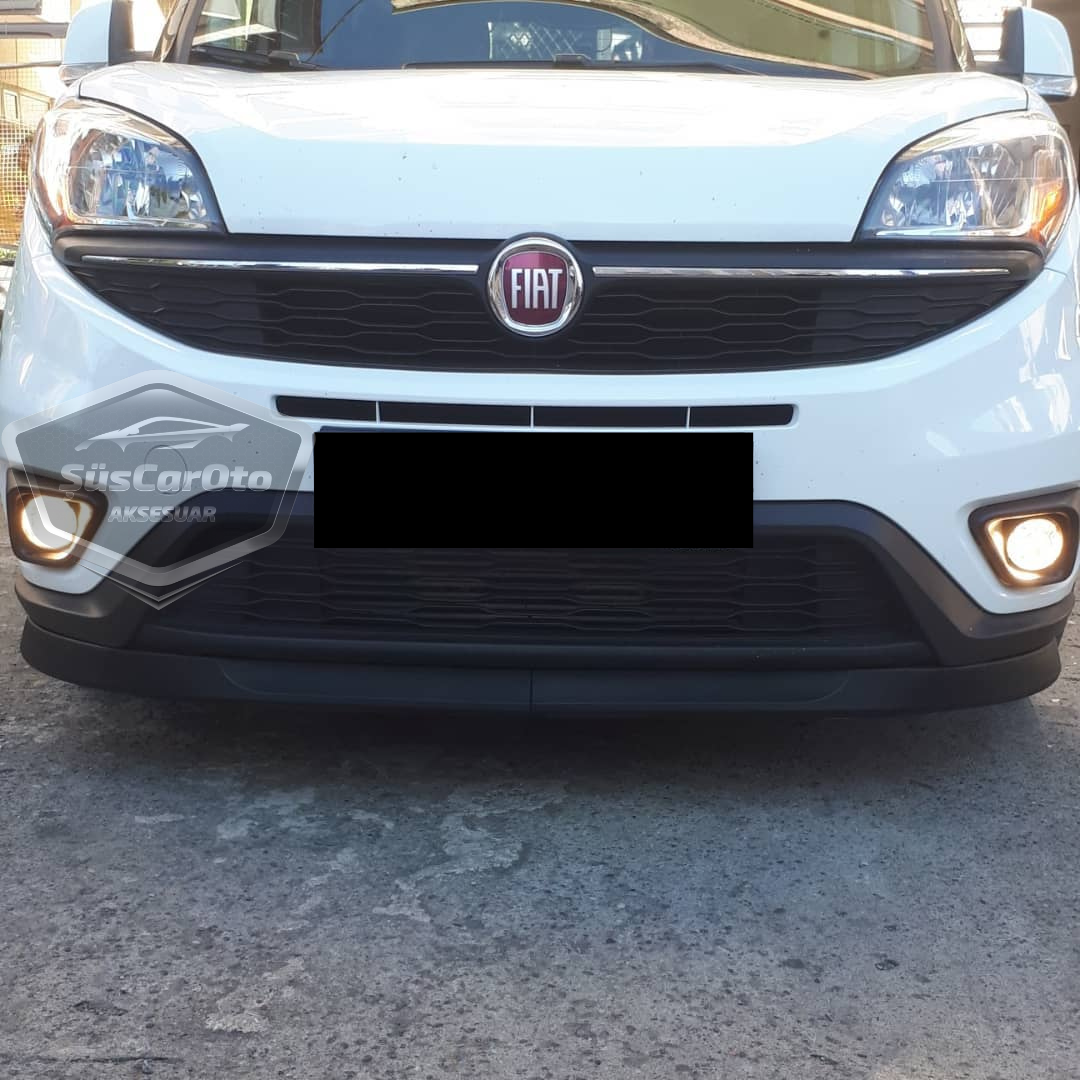 Fiat Doblo D4 2015-2021 Compatible Universal Astra H labio, labio delantero flexible, 2 piezas, spoiler para parachoques delantero, faldón delantero