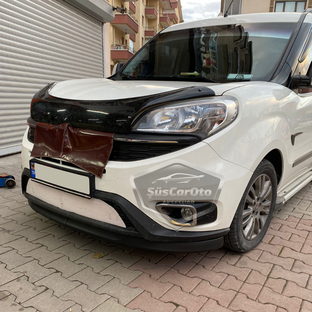 Fiat Doblo D4 2015-2021 Compatible Universal Astra H labio, labio delantero flexible, 2 piezas, spoiler para parachoques delantero, faldón delantero