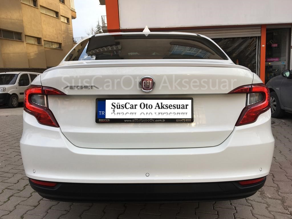 Spoiler Delgado Brillante Blanco para Maletero Fiat Egea