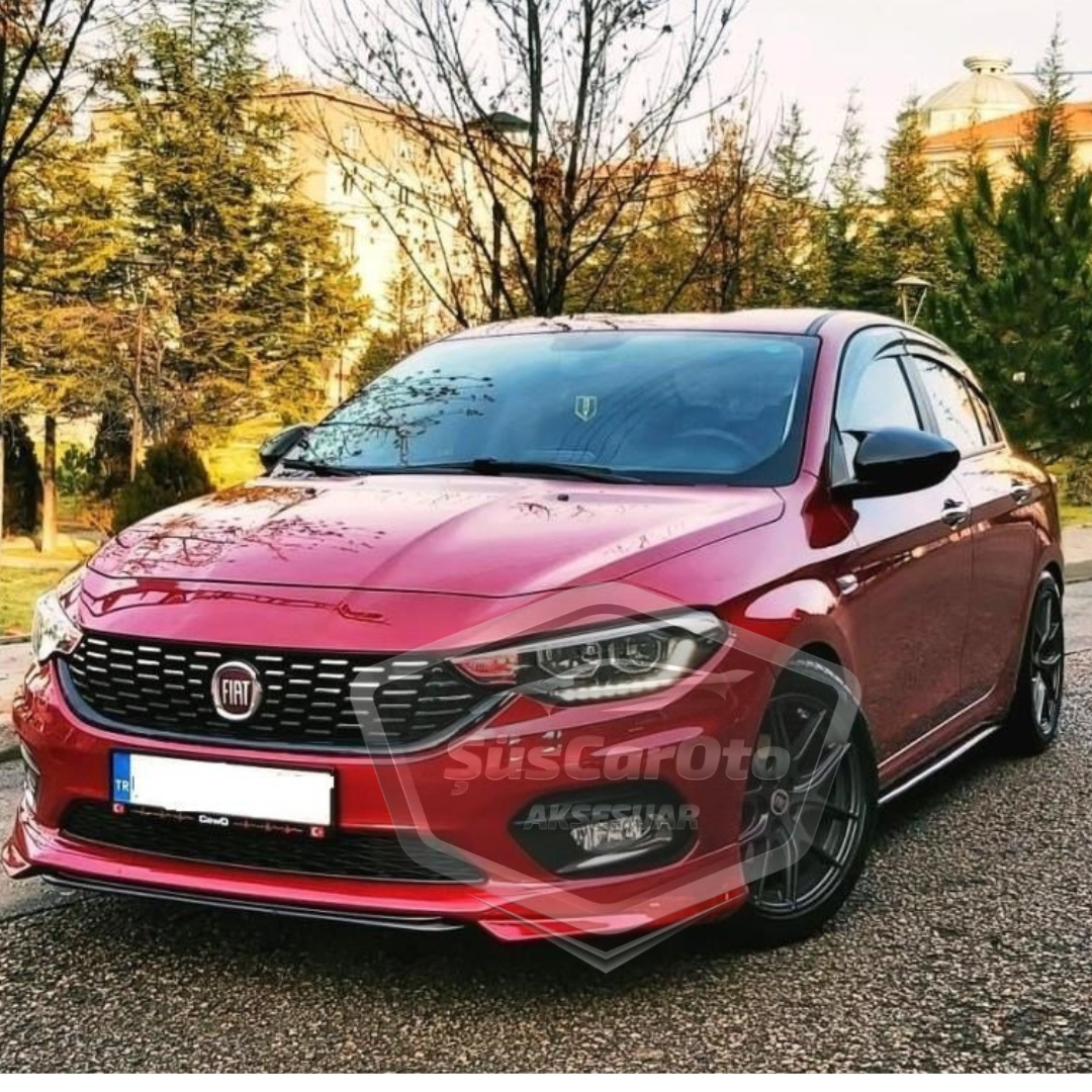 Tapas de espejo Fiat Egea Batman Bat Wing Piano Black ABS Plástico