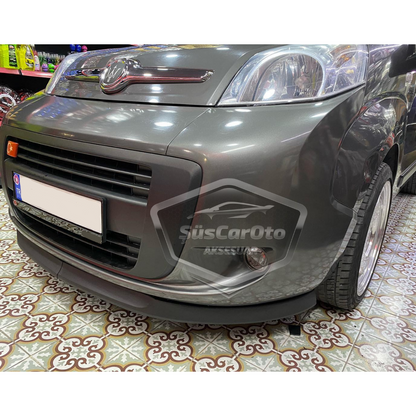 Labio universal Astra H flexible para Fiat Fiorino 2008-2022, labio delantero, 2 piezas, extensión de paragolpes delantero, alerón inferior.