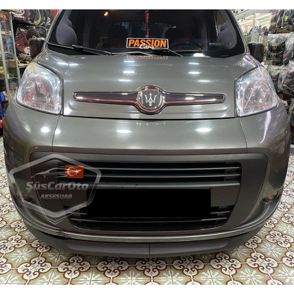 Labio universal Astra H flexible para Fiat Fiorino 2008-2022, labio delantero, 2 piezas, extensión de paragolpes delantero, alerón inferior.