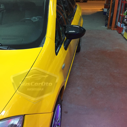 Fiat Linea 2007-2015 Cubre Espejo Murciélago Batman Negro Piano Plástico ABS