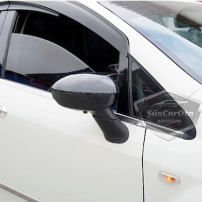 Fiat Linea 2007-2015 Cubre Espejo Murciélago Batman Negro Piano Plástico ABS