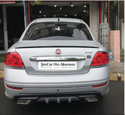 Fiat Linea Alerón de Maletero Embellecedor de Maletero Negro Brillante