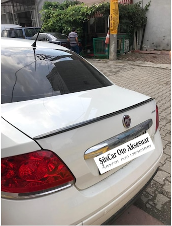 Fiat Linea Alerón de Maletero Embellecedor de Maletero Negro Brillante