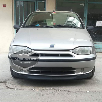 Lip universal flexible delantero Astra H compatible con Fiat Palio 1997-2012, alerón de faldón, labio inferior de parachoques de 2 piezas