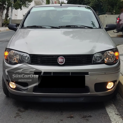 Lip universal flexible delantero Astra H compatible con Fiat Palio 1997-2012, alerón de faldón, labio inferior de parachoques de 2 piezas