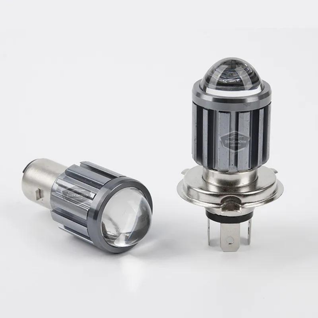 Fiat Punto 2006-2018 Bombilla de faro con lente compatible LED Xenón Bicolor Amarillo-Blanco Lámpara de faro con efecto estroboscópico CSP LED Luz de cruce y carretera 2 unidades