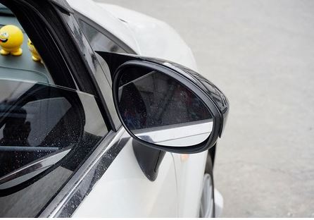 Fiat Punto Evo 2009-2018 Carcasa de Espejo de Murciélago Batman Negro Brillante Plástico ABS