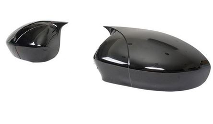 Fiat Punto Evo 2009-2018 Carcasa de Espejo de Murciélago Batman Negro Brillante Plástico ABS