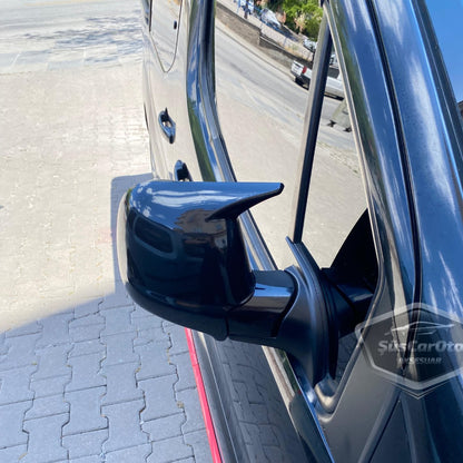 Juego de carcasas de retrovisor de murciélago Batman compatibles con Fiat Ulysse 2022 en adelante, plástico ABS negro piano, derecha e izquierda