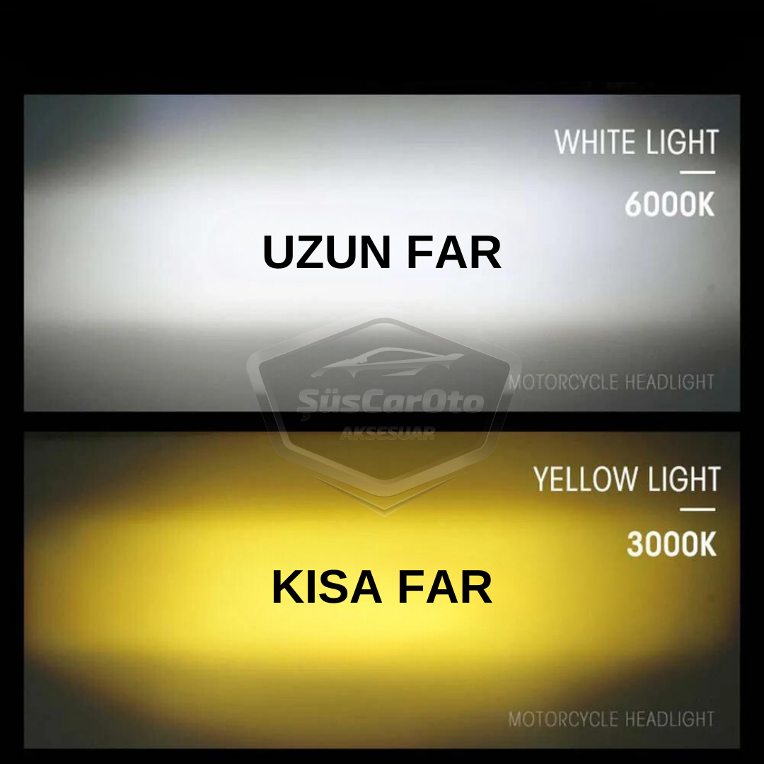 Fiat Uno 1992-2001 compatible, bombillas de faro con lente LED xenón, doble color amarillo-blanco, efecto estroboscópico, lámparas LED CSP para luces largas y cortas, 2 unidades por juego.