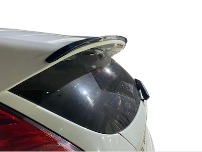 Spoiler trasero para Ford Fiesta 2007 en adelante, moldura de maletero negro piano