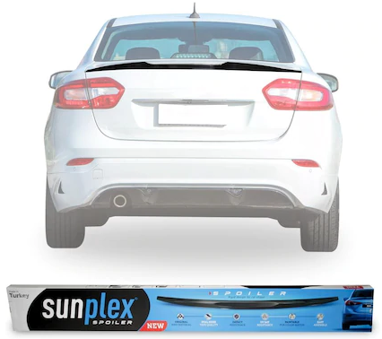 SUNPLEX Renault Fluence Spoiler Maletero Superior Negro Piano 2009 en adelante