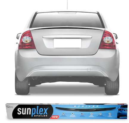 SUNPLEX Ford Focus 2 Sedán Spoiler de maletero negro piano 2004-2010
