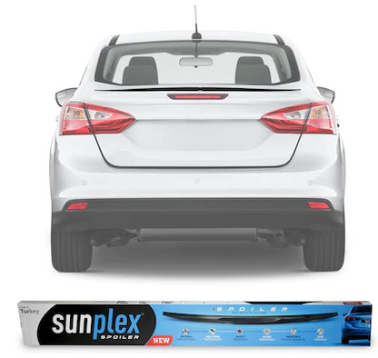 SUNPLEX Alerón Maletero Superior Ford Focus 3/4 Sedán Negro Piano 2011-2017