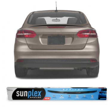 SUNPLEX Alerón Maletero Superior Ford Focus 3/4 Sedán Negro Piano 2011-2017
