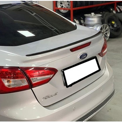 Ford Focus (12-18) Spoiler Superior de Maletero para Carrocería Sedán 3, 3.5, 4 Negro Brillante