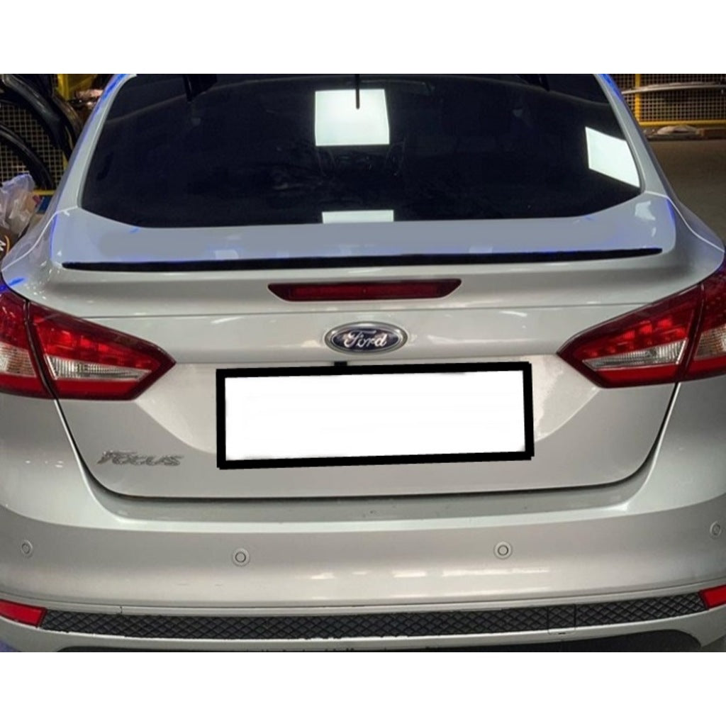 Ford Focus (12-18) Spoiler Superior de Maletero para Carrocería Sedán 3, 3.5, 4 Negro Brillante