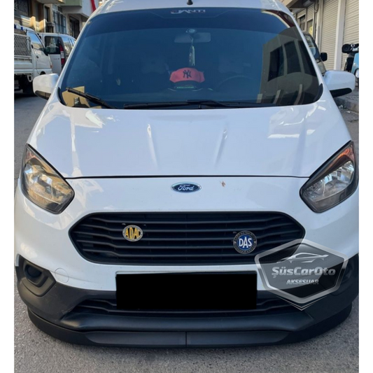 Ford Courier 2014-2023 Universal Flexible Lip Delantero Astra H Lip 2 Piezas Spoiler Bajo Parachoques Añadido Delantero