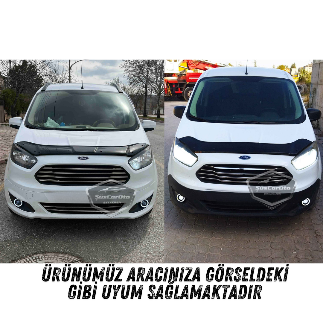Ford Courier 2014-2023 Compatible Universal Lupa Angel Faro Antiniebla Metal Impermeable 76 mm Anillo Naranja Luz Diurna Angel Eyes 2 Piezas