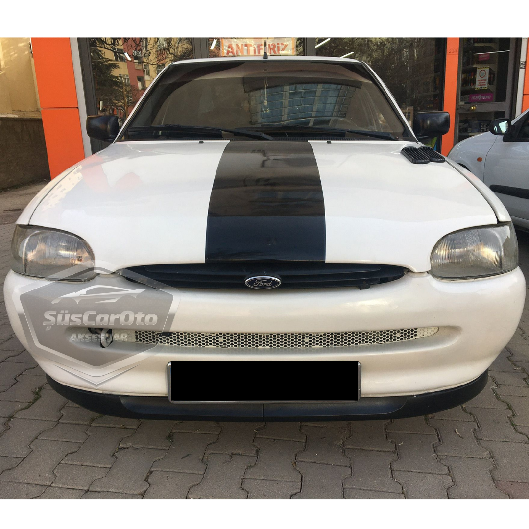 Ford Escort 1993-2003 Compatible Universal Astra H lip Alerón delantero flexible de 2 piezas para parachoques delantero