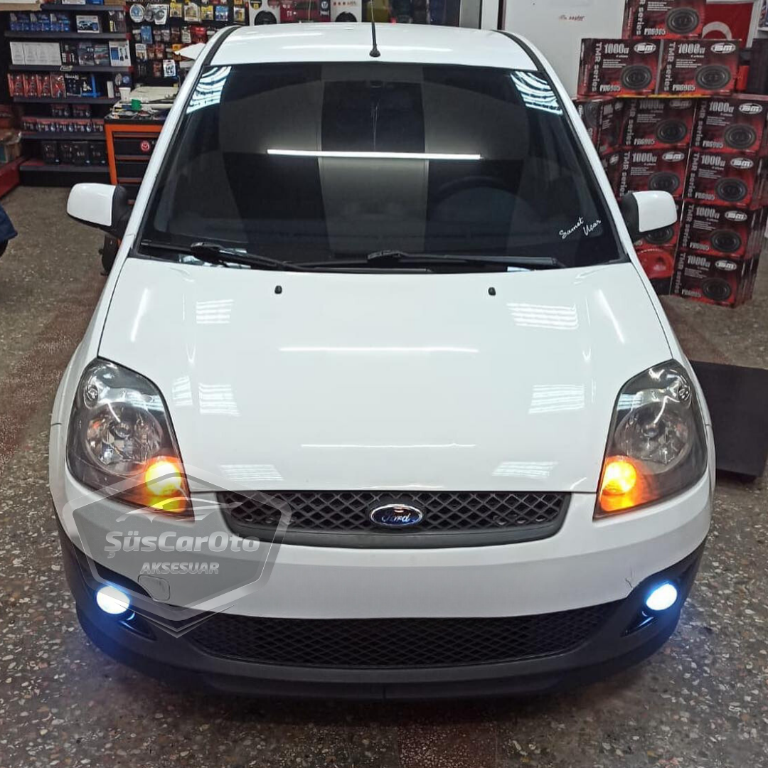 Ford Fiesta 2002-2008 compatible labio delantero flexible universal tipo Astra H, 2 piezas, parte inferior del parachoques, spoiler delantero