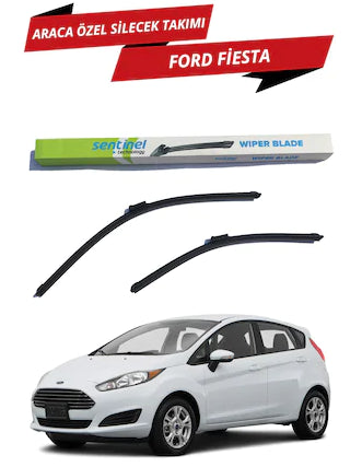 Ford Fiesta 2012-2017 Sentinel Juego de limpiaparabrisas delantero específicos para el vehículo, izquierdo y derecho