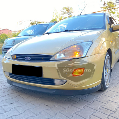 Ford Focus 1 Hb&Sedan 1998-2004 compatible con labio universal Astra H flexible labio delantero 2 piezas faldón parachoques delantero add-on