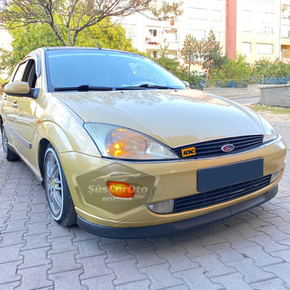 Ford Focus 1 Hb&Sedan 1998-2004 compatible con labio universal Astra H flexible labio delantero 2 piezas faldón parachoques delantero add-on