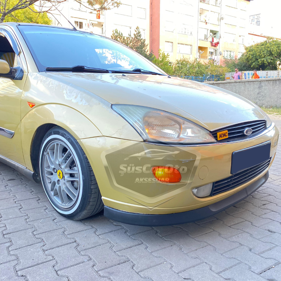 Ford Focus 1 Hb&Sedan 1998-2004 compatible con labio universal Astra H flexible labio delantero 2 piezas faldón parachoques delantero add-on