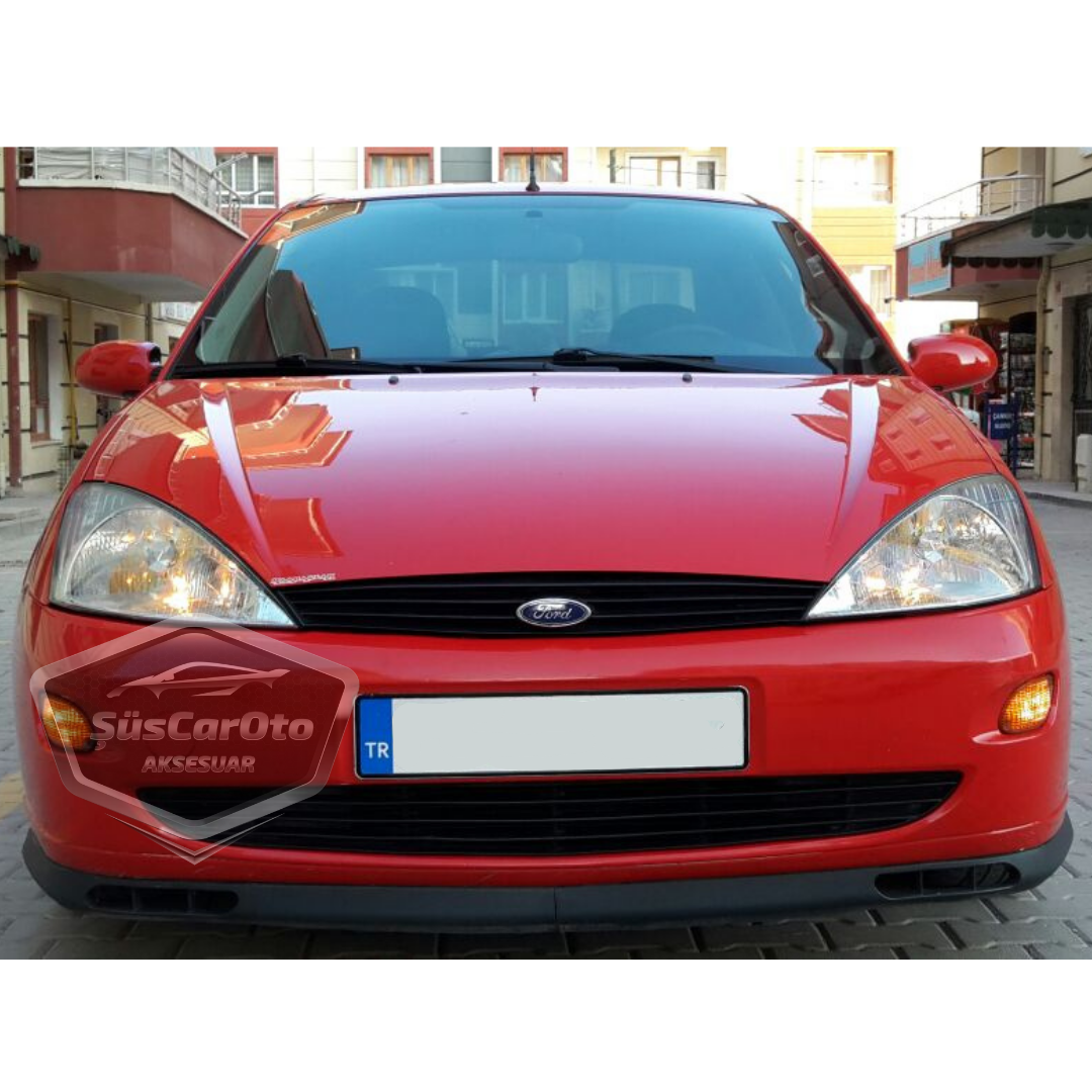 Ford Focus 1 Hb&Sedan 1998-2004 compatible con labio universal Laguna flexible, 2 piezas, alerón inferior de parachoques delantero.