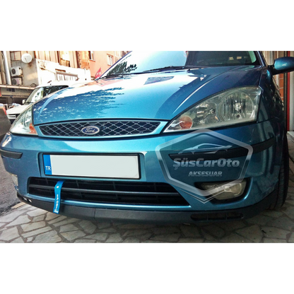 Ford Focus 1 Hb&Sedan 1998-2004 compatible con labio universal Laguna flexible, 2 piezas, alerón inferior de parachoques delantero.