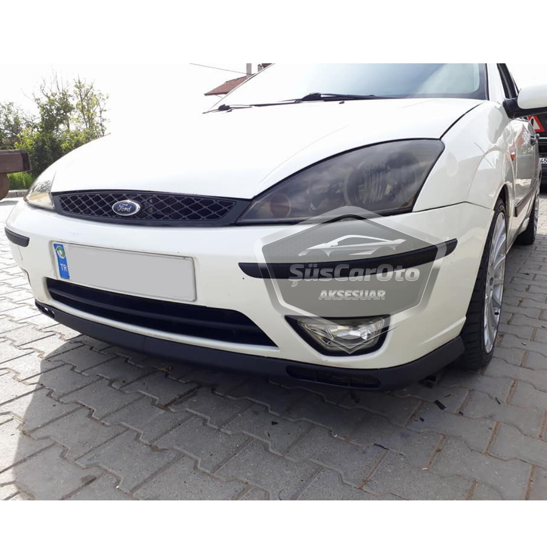 Ford Focus 1 Hb&Sedan 1998-2004 compatible con labio universal Laguna flexible, 2 piezas, alerón inferior de parachoques delantero.