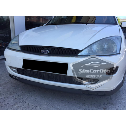 Ford Focus 1 Hb&Sedan 1998-2004 compatible con labio universal Laguna flexible, 2 piezas, alerón inferior de parachoques delantero.
