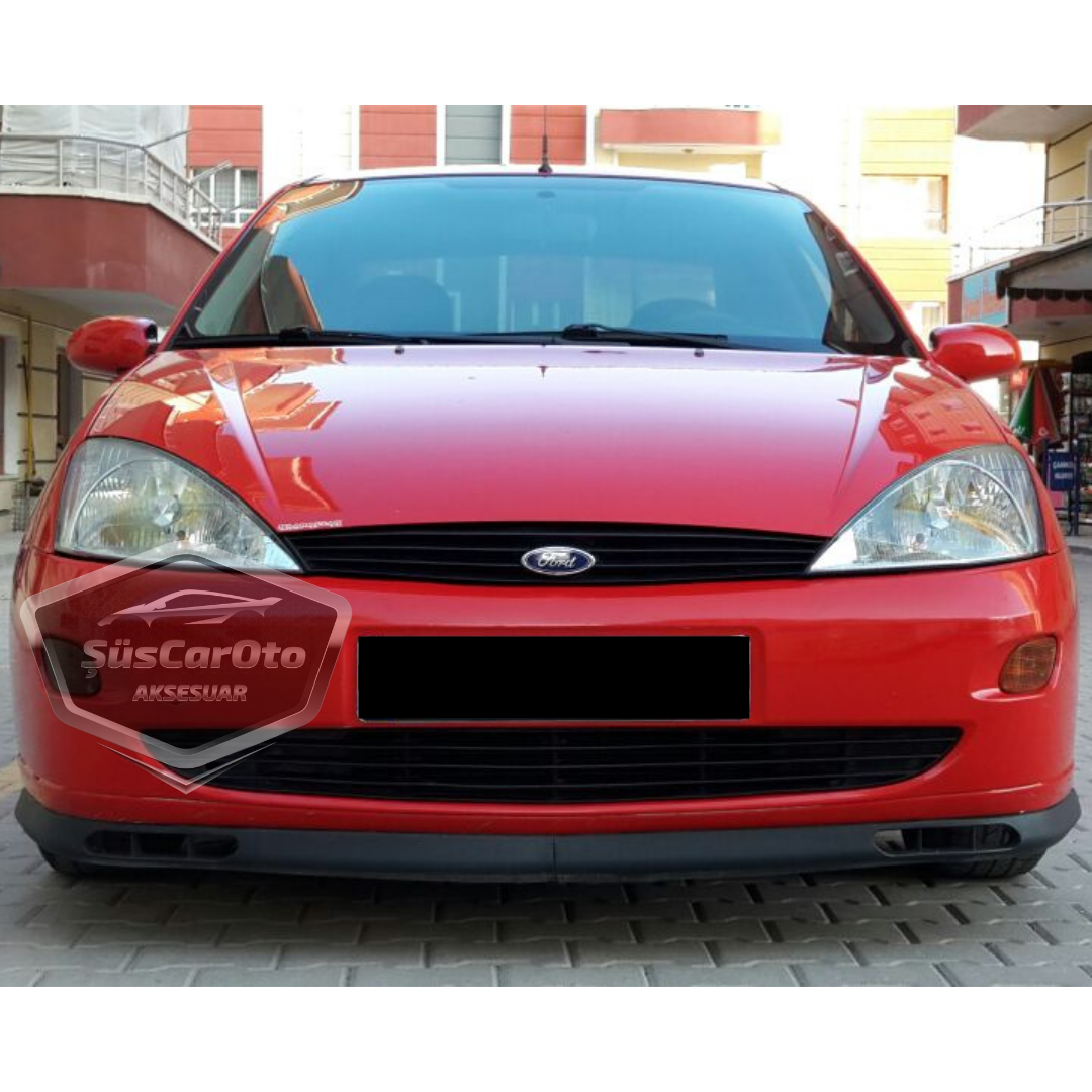 Ford Focus 1 Hb&Sedan 1998-2004 compatible con labio universal Laguna flexible, 2 piezas, alerón inferior de parachoques delantero.