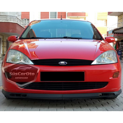 Ford Focus 1 Hb&Sedan 1998-2004 compatible con labio universal Laguna flexible, 2 piezas, alerón inferior de parachoques delantero.