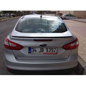 Ford Focus (12-18) Spoiler Superior de Maletero para Carrocería Sedán 3, 3.5, 4 Negro Brillante